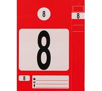 KS Tools 500.8015 Juego de etiquetas para llave, roja, 300 unidad