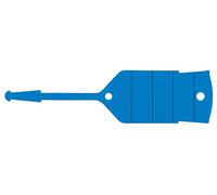 KS Tools 500.8094 Etiqueta para llave con lazo, azul, 500 unidad