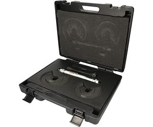 KS Tools 500.8755 Juego de tensores centrales universales para patas telescópicas para muelles interiores, 9 pzs