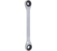 KS Tools 503.4355-E Llave de estrella doble de carraca Torx-E GEARplus, E14xE18, colgador