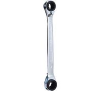 KS Tools 503.4546-4 en 1, llave poligonal doble con carraca reversible "Quadro" Gear (entrecaras 16 x 19 + 17 x 18 mm)