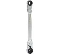 KS Tools 503.4745 - Llave poligonal de carraca doble, reversible, articulada, 4 en 1 (10x13-17x19)