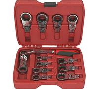 KS Tools 503.4820 Juego de llaves de estrella de carraca, 13 pzs