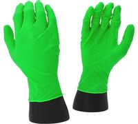KS Tools 512.0462OP Competition - Guantes de nitrilo, M, caja de 10 x 50 unidades, color verde