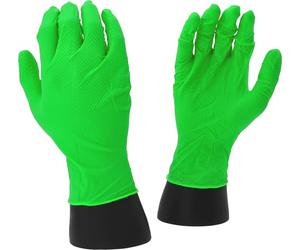 KS Tools 512.0464OP Competition - Guantes de nitrilo XL, caja de 10 x 50 unidades, color verde