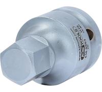 KS Tools 515.0003 - Llave de vaso de impacto hexágono interior, modelo corto (60 mm, entrecaras 19 mm, 3/4")
