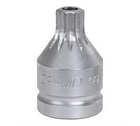 KS Tools 515.0013 - Llave de vaso de impacto XZN, modelo corto (60 mm, M18, 3/4")