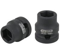 KS Tools 515.0059 Llave de vaso de impacto hexagonal de 1/2", extracorta, 13,0 mm