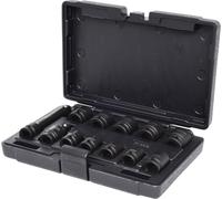 KS Tools 515.0112 1/2" Juego de llaves de vaso de impacto hexagonal, cortas, 12 pzs