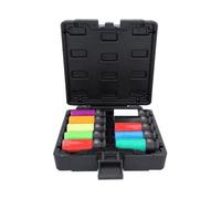 KS Tools 515.0890 Juego de llaves de vaso de impacto especiales de 1/2" para llantas de aluminio, 10 pzs