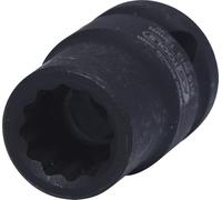 KS Tools 515.0913 1/2" Llave de vaso especial para ruedas 13mm, dodecaedra | Casquillo de impacto corto de 1/2 pulgadas, 12 pans, 13 mm, cromo vanadio, resistente