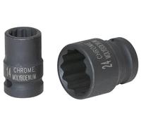 KS Tools 515.0939 1/2" Llave de vaso de impacto de 12 cantos, corta, 1.5/16"