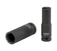 KS Tools 515.0941 1/2" Llave de vaso de impacto de 12 cantos, larga, 9 mm