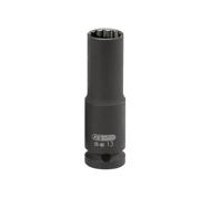 KS Tools 515.0945 1/2" Llave de vaso de impacto de 12 cantos, larga, 13 mm