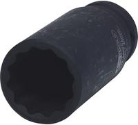 KS Tools 515.0957 1/2" Llave de vaso de impacto de 12 cantos, larga, 24 mm