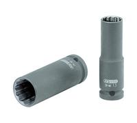 KS Tools 515.0974 1/2" Llave de vaso de impacto de 12 cantos, larga, 28 mm