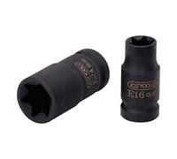 KS Tools 515.0983 3/8" Llave de vaso de impacto Torx-E, corta, E8