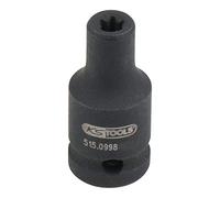 KS Tools 515.0998 1/4" Llave de vaso de impacto Torx-E, corta, E4