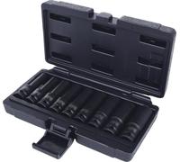 KS Tools 515.1050 1/2" Juego de llaves de vaso de impacto Torx-E, 9 pzs, E10-E24