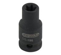 KS Tools 515.1066 1/4" Llave de vaso de impacto Torx-E, corta, E6