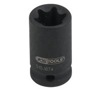 KS Tools 515.1074 1/4" Llave de vaso de impacto Torx-E, corta, E12