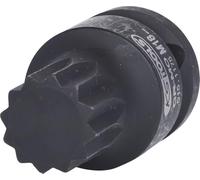 KS Tools 515.1175 1/2" Llave de vaso especial XZN M18 larga, 43 mm L