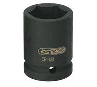 KS Tools 515.1322 - Llaves de vaso de impacto, pavonado (tamaño: hexagonal, 22 mm, 3/4")