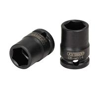 KS Tools 515.1525 1/4" Llave de vaso de impacto hexagonal, corta, 1/2"