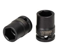 KS Tools 515.1546 1/4" Llave de vaso de impacto hexagonal, corta, 10 mm