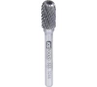 Punta de fresado cilíndrica HM forma C KS Tools, plateado