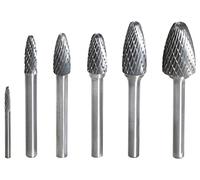 KS Tools 515.3262 Fresa con vástago HM de llama forma F, 6 mm