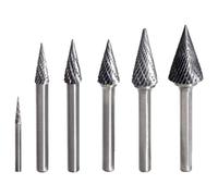 KS Tools 515.3271 Fresa con vástago HM cónica con punta forma M, 3 mm