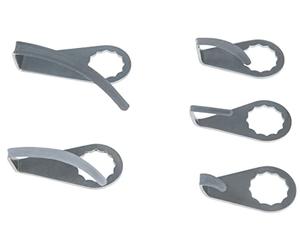 KS Tools 515.5097 Cuchilla desbarbadora, forma recta, en ángulo, longitud de la hoja 24mm