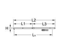 KS Tools 516.5049 Llave dinamométrica ALUTORQUEprecision de 3/4", 520-1000 Nm, apriete hacia la derecha, cuadrado conductor único