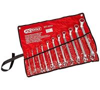 KS Tools Juego de 11 piezas llaves poligonales 517.0222 – dobles acodadas 75° bocas pulidas 6x7–30x32 mm