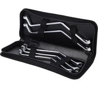 KS Tools 518.0300 - Pack de 5 piezas con llaves de purga para frenos, forjadas, curvadas y acodadas, hexágono en ambos lados (tamaño: 7-11 mm)