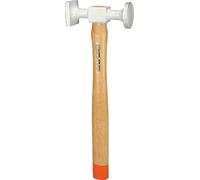 KS Tools 700.1491 Martillo de chapista estándar, aluminio, cabeza curvada, redonda/cuadrada