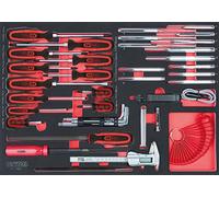 KS Tools 711.1041 SCS Juego de destornilladores e instrumentos de medida, 41 pzs, en sistema modular 1/1
