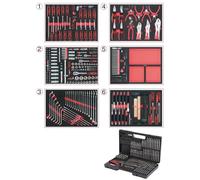KS Tools 713.0598 Juego de módulos universales para 6 cajones con 598 herramientas de alta calidad