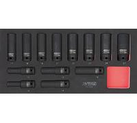 KS Tools 713.1032 - Módulo de llaves de vaso largas (1/2", 12 caras, 13 piezas)