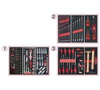 KS Tools 714.0158 Composición de 158 herramientas 3 cajones para carro