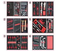 KS Tools 714.0202 - Lote de herramientas, 6 cajones con un total de 202 piezas