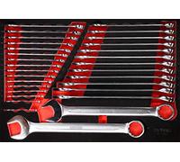 KS Tools 811.0030 Juego de llaves combinadas en inserto de gomaespuma, 30 pzs