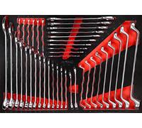 KS Tools 811.2041 Juego de llaves fijas en inserto de gomaespuma, 41 pzs