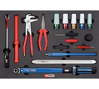 KS Tools 815.1195 - Pack de 16 piezas en bandeja para el taller especializado en ruedas