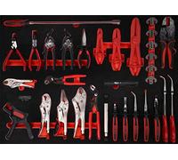 KS Tools 821.0034 Juego de alicates en inserto de gomaespuma, 34 pzs