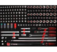KS Tools 821.0149 Juego de llaves de vaso de 1/2'' en inserto de gomaespuma, 149 pzs
