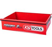 KS Tools 873.0008-R002P Cajón con logotipo y guía de bolas para carro de taller P10, 568x398x145 mm