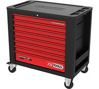 KS Tools 873.2008 PERFORMANCEplus P20 Carro de taller NEGRO/ROJO con 8 cajones