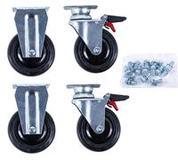 KS Tools 873.5008-R014P Juego de ruedas para carro de taller PERFORMANCEplus con tornillos